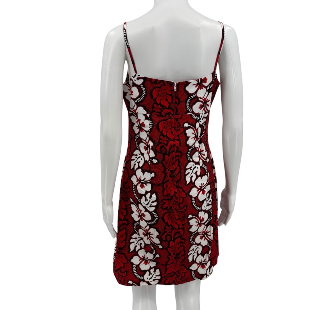 Womens KYS Sleeveless Red Hawaiian Aloha Dress M - Picture 5 of 6